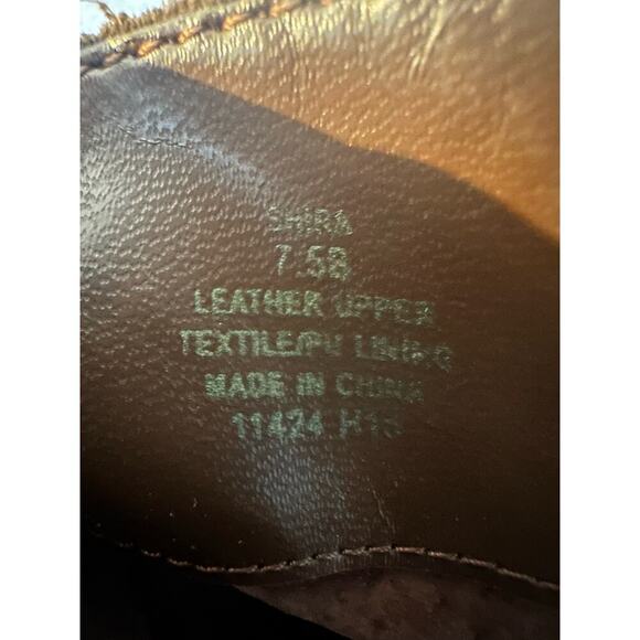 Lauren Ralph Lauren NWOB Sz: 7.5 Shira‎ Bootie Brown Double Zipper Leather - Picture 7 of 8